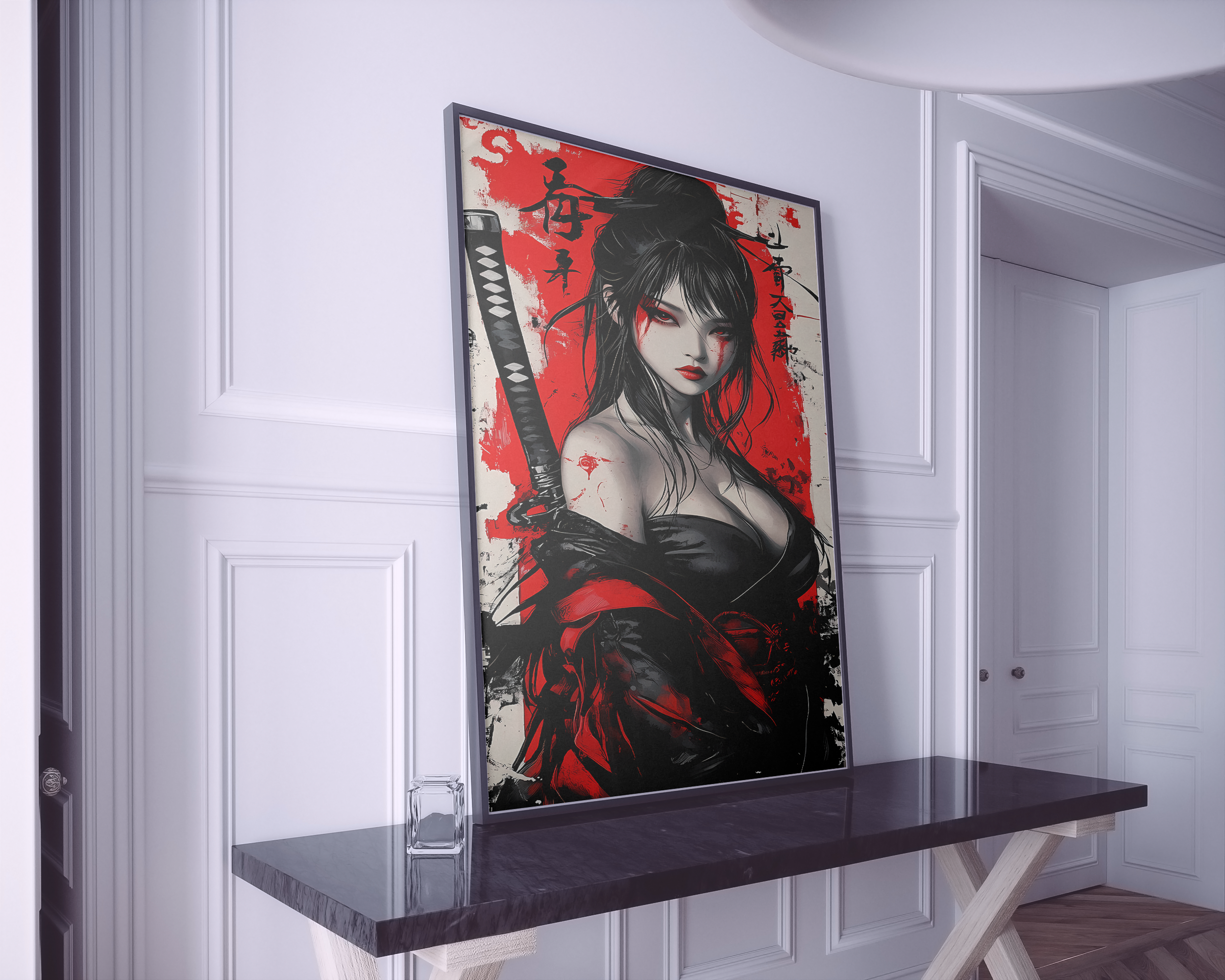Kunoichi Japanese girl kawaii   |Anime and manga  Poster for Fans, Collectors & Room Decor (UNFRAMED) Semi-Glossy Paper