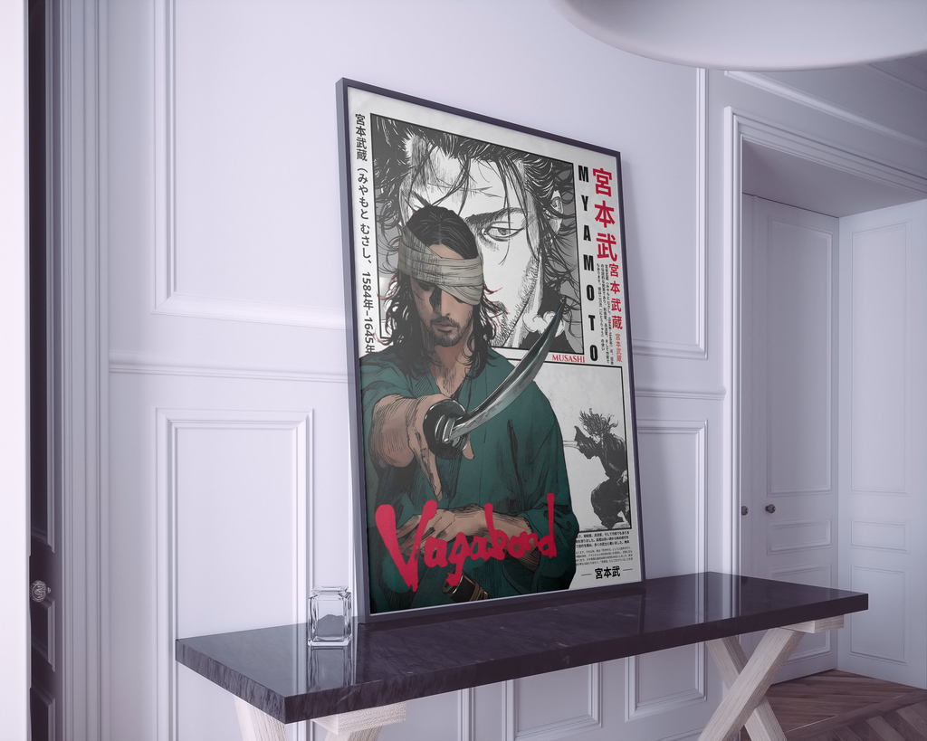Miyamoto Samurai honored | Epic Musashi Poster for Fans, Collectors & Room Decor (UNFRAMED) Semi-Glossy Paper