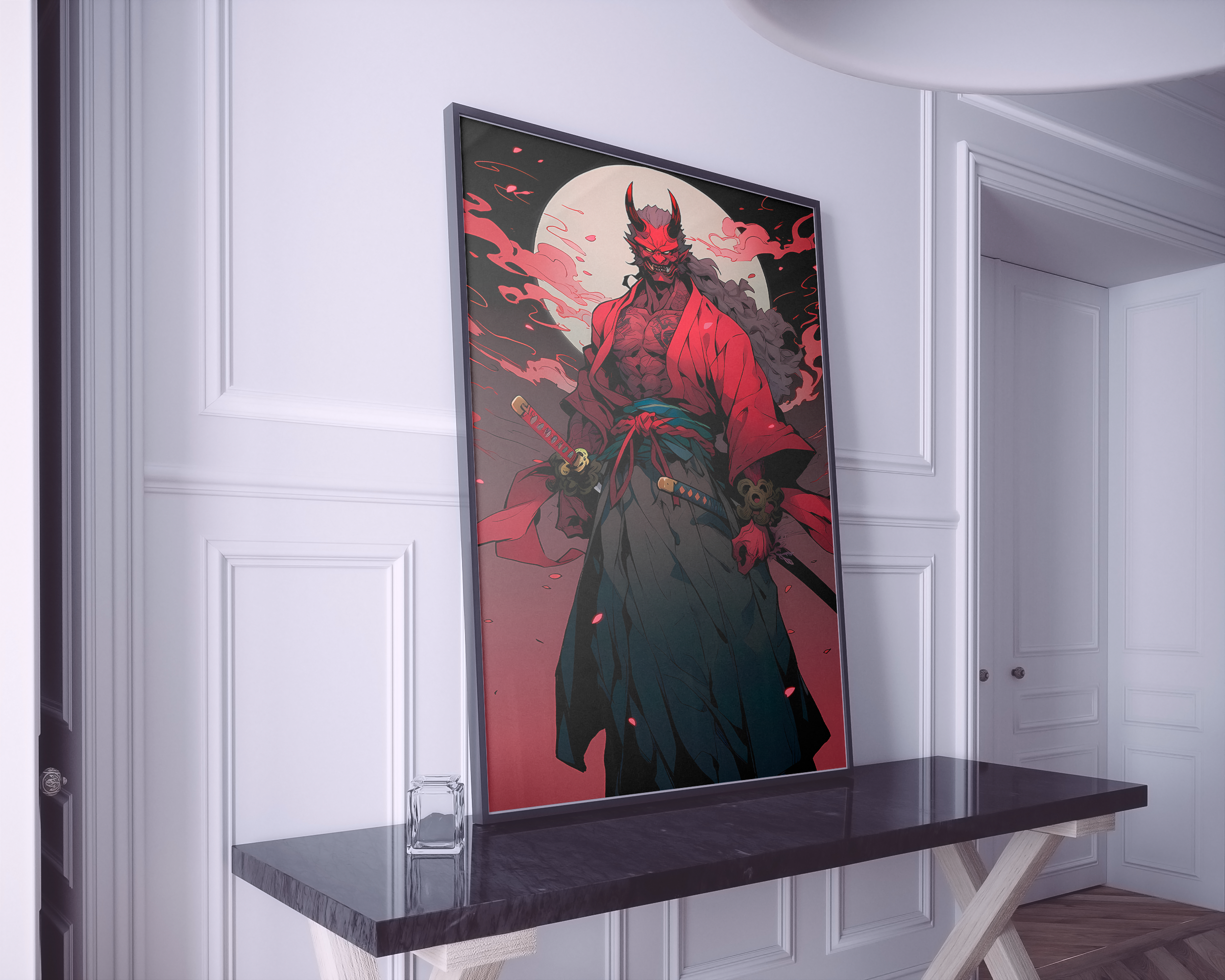 Yokai Anime Poster Print | Minimalist Movie Poster | Retro Vintage Art Print | Wall Art | Home Decor(UNFRAMED)