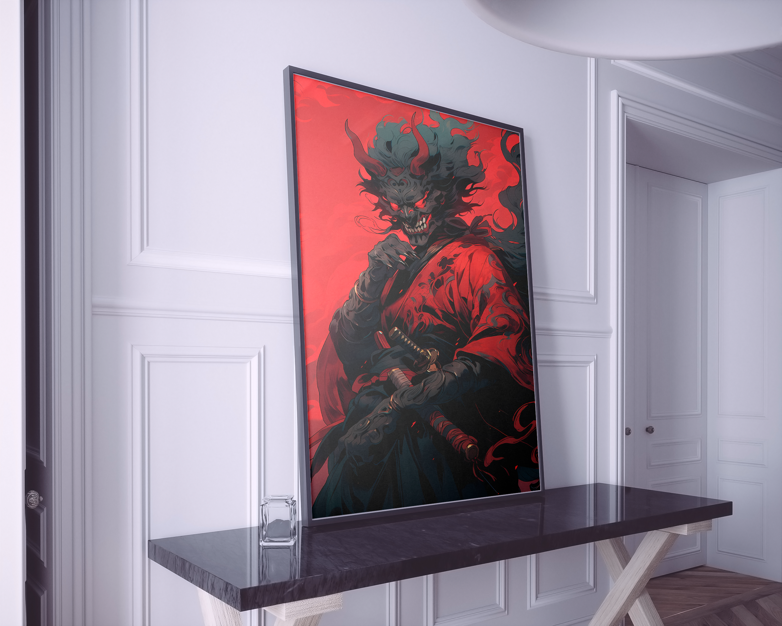 Yokai Anime Poster Print | Minimalist Movie Poster | Retro Vintage Art Print | Wall Art | Home Decor(UNFRAMED)